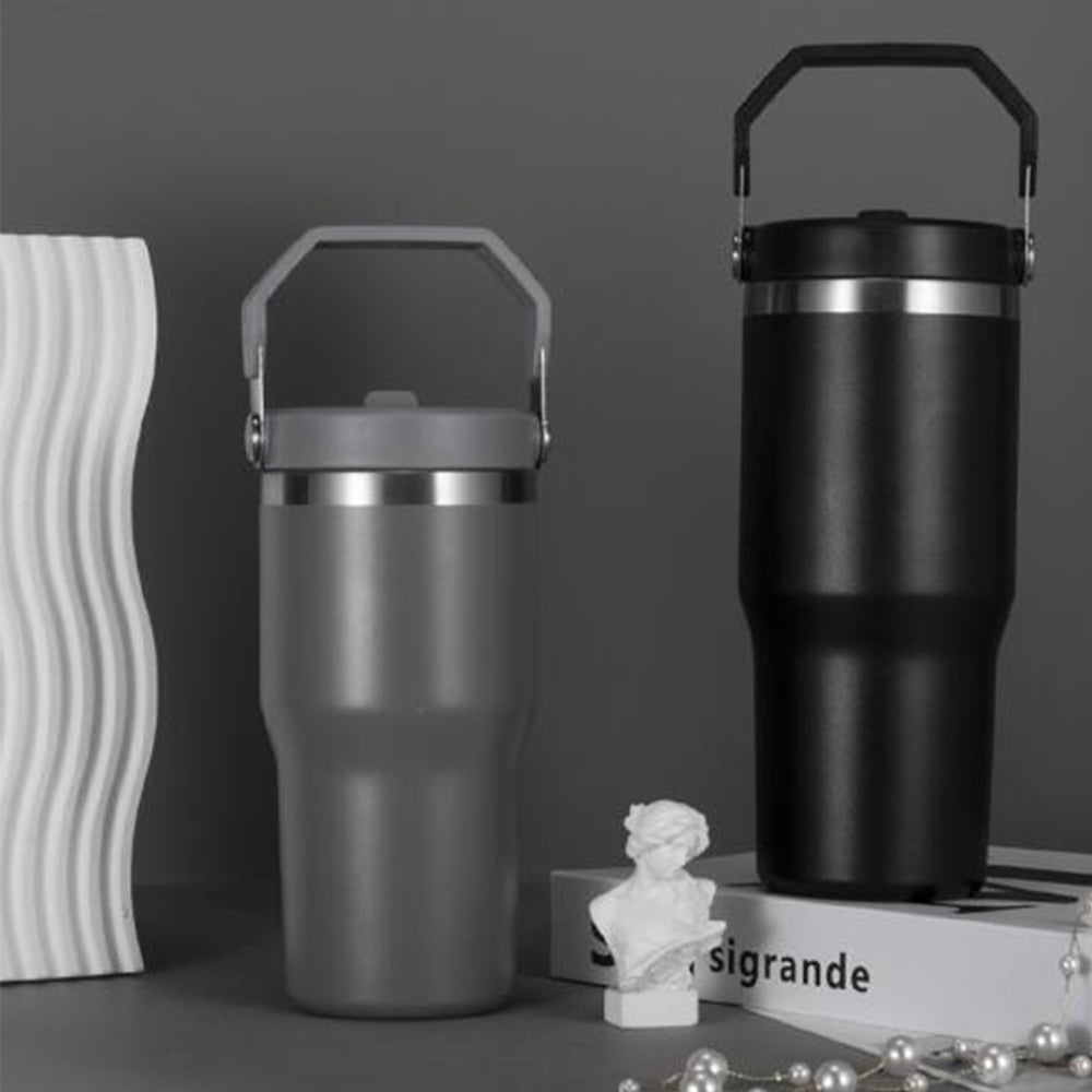 Colorful Powder Coated 20oz 30oz Flip Straw Water Bottles For Laser Engraving_miki