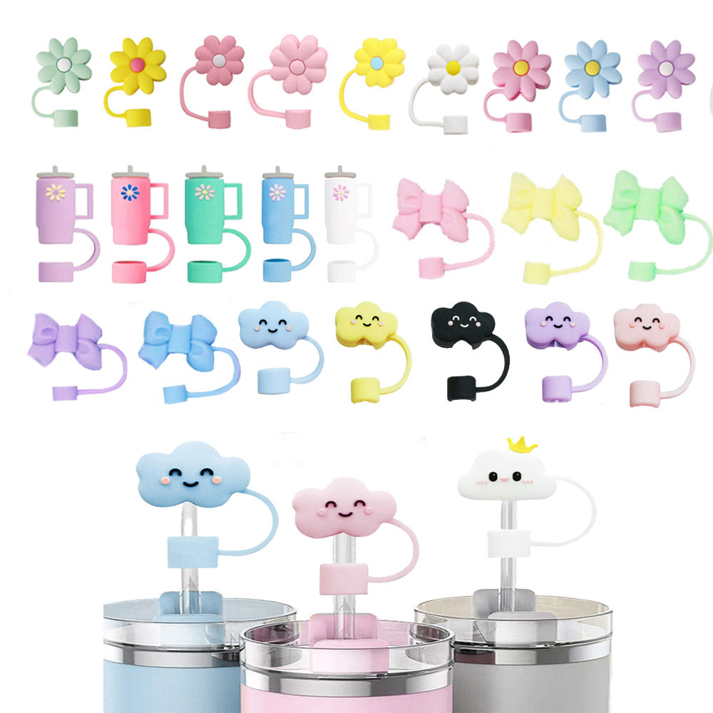 Wholesale Silicone Straw Stoppers Spill Proof Straw Caps for 40 oz Tumblers Suitable for 9-10 mm Straws_ miki