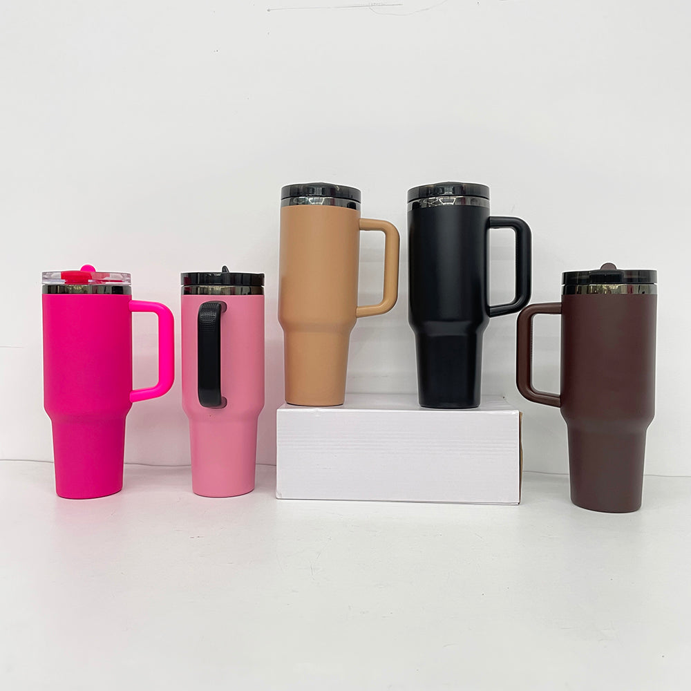 USA RTS_ ProTour Flip Straw 40oz Leak Proof Quencher Tumblers With Removable Lid and Handle for Laser Engraving_ miki