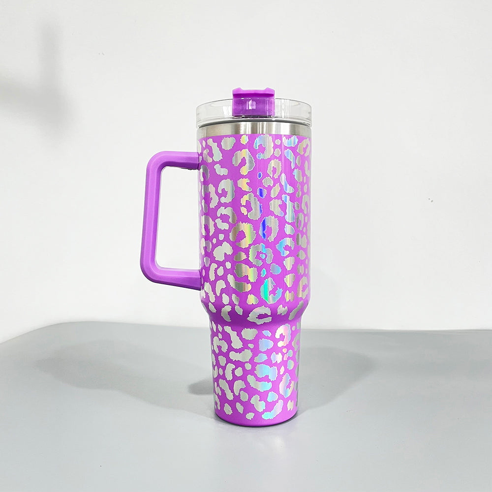 holographic leopard 40oz tumbler_miki