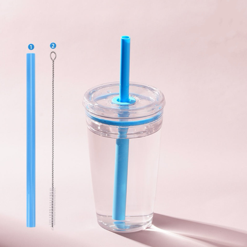 16oz Tritan acrylic plastic cups with lid, straw, straw cleaner for UV DTF wraps_ miki