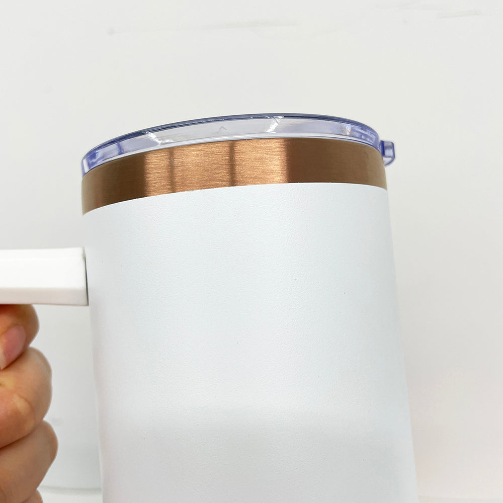 USA Presale_ 20oz Copper/ Rainbow Plated Stainless Steel Coffee Mugs with Removable Handle and Slide Lid for Laser Engraving_ miki