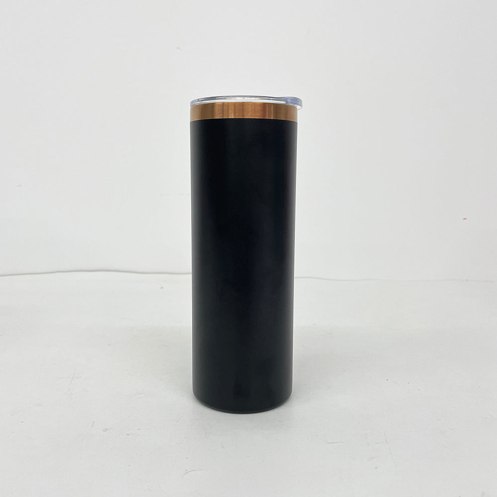 Powder Coated 20oz Rough Copper Plated Stainless Steel Straight Tumblers for Laser Engraving_ miki