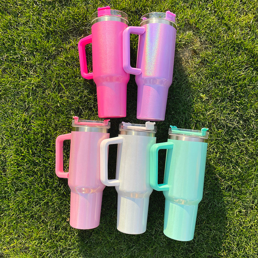 USA Presale_ Sublimation Shimmer Glitter 40oz Quencher Tumbler_miki