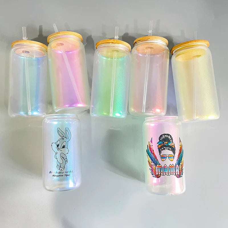 16oz sublimation iridescent glass can_miki