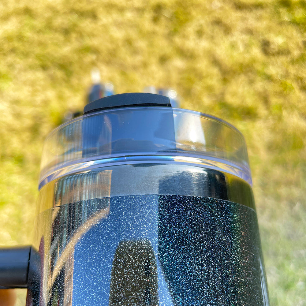 USA RTS_ Midnight Glitz Shimmer Black Plated 14oz 30oz 40oz Quencher Tumbles With Lid And Handle For Laser Engraving_ mik