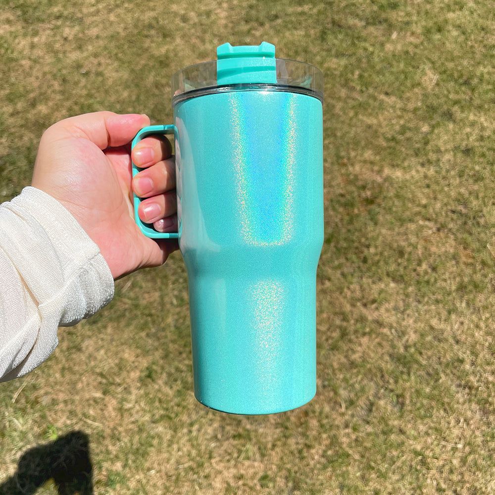 blank sublimation shimmer 20oz kids tumblers_Miki