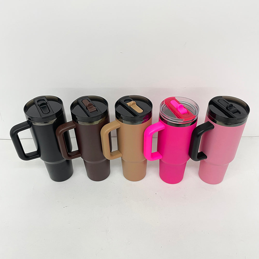 USA RTS_ ProTour Flip Straw 40oz Leak Proof Quencher Tumblers With Removable Lid and Handle for Laser Engraving_ miki