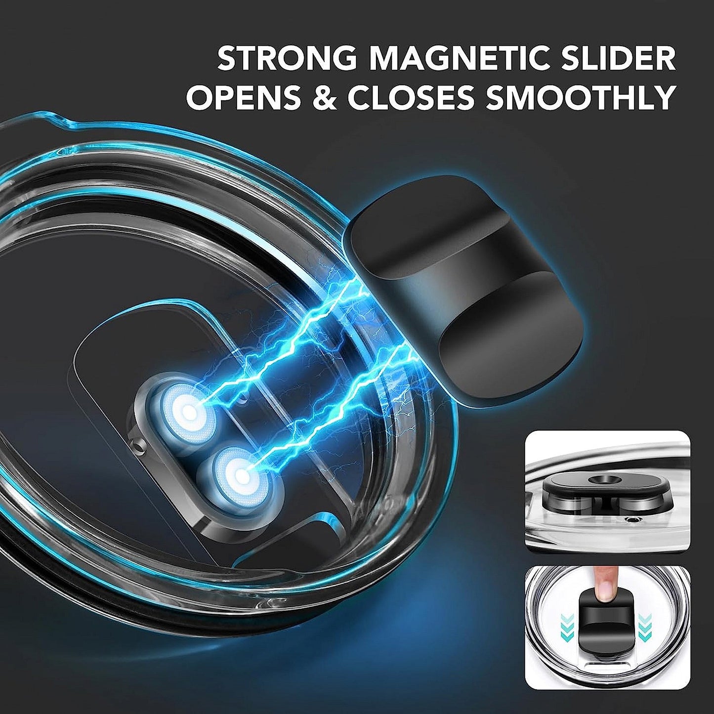 Magnetic lids for 20oz & 30oz car tumbler_Miki