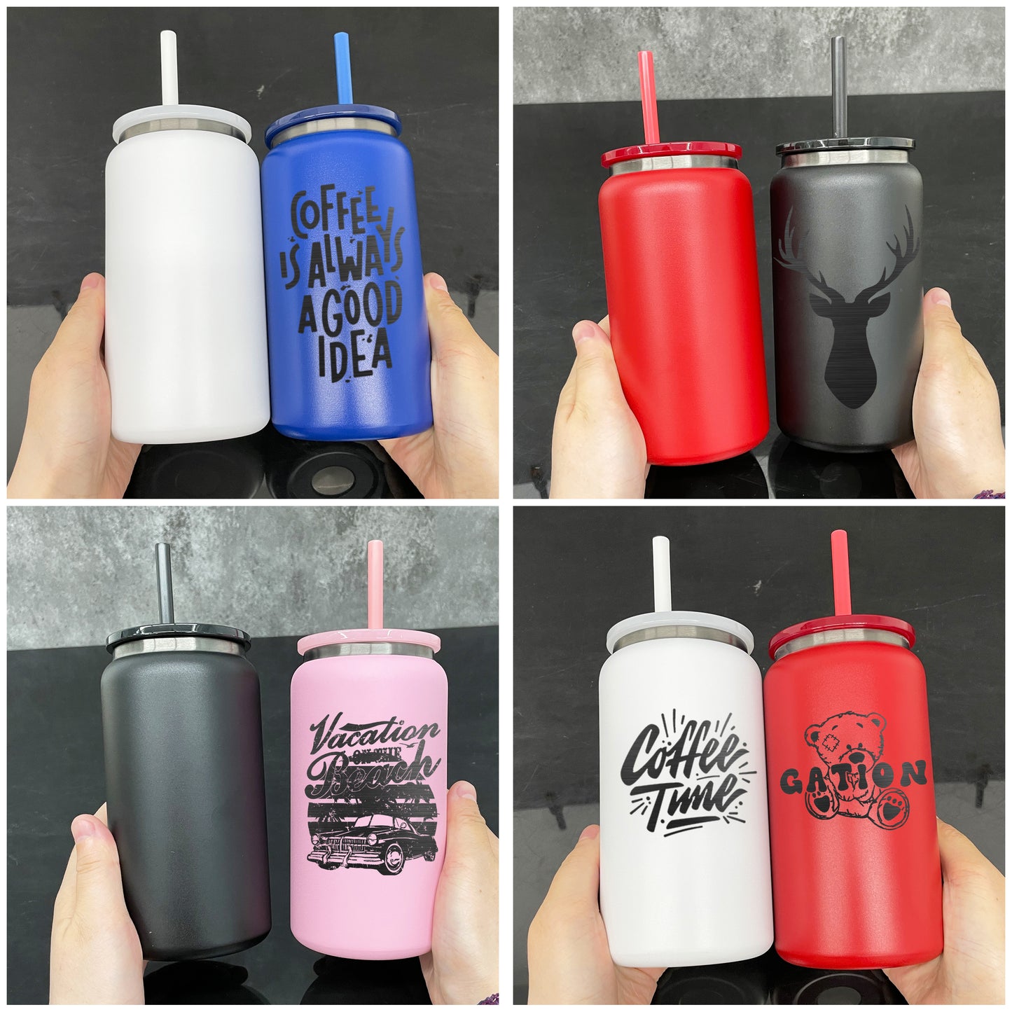 USA RTS_ Black Plated 16oz Vacuum Insulated Stainless Steel Can for Laser Engraving_ miki