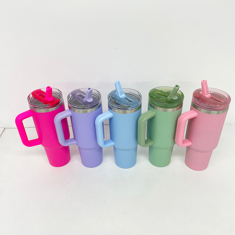 USA RTS_ ProTour Flip Straw 40oz Leak Proof Quencher Tumblers With Removable Lid and Handle for Laser Engraving_ miki