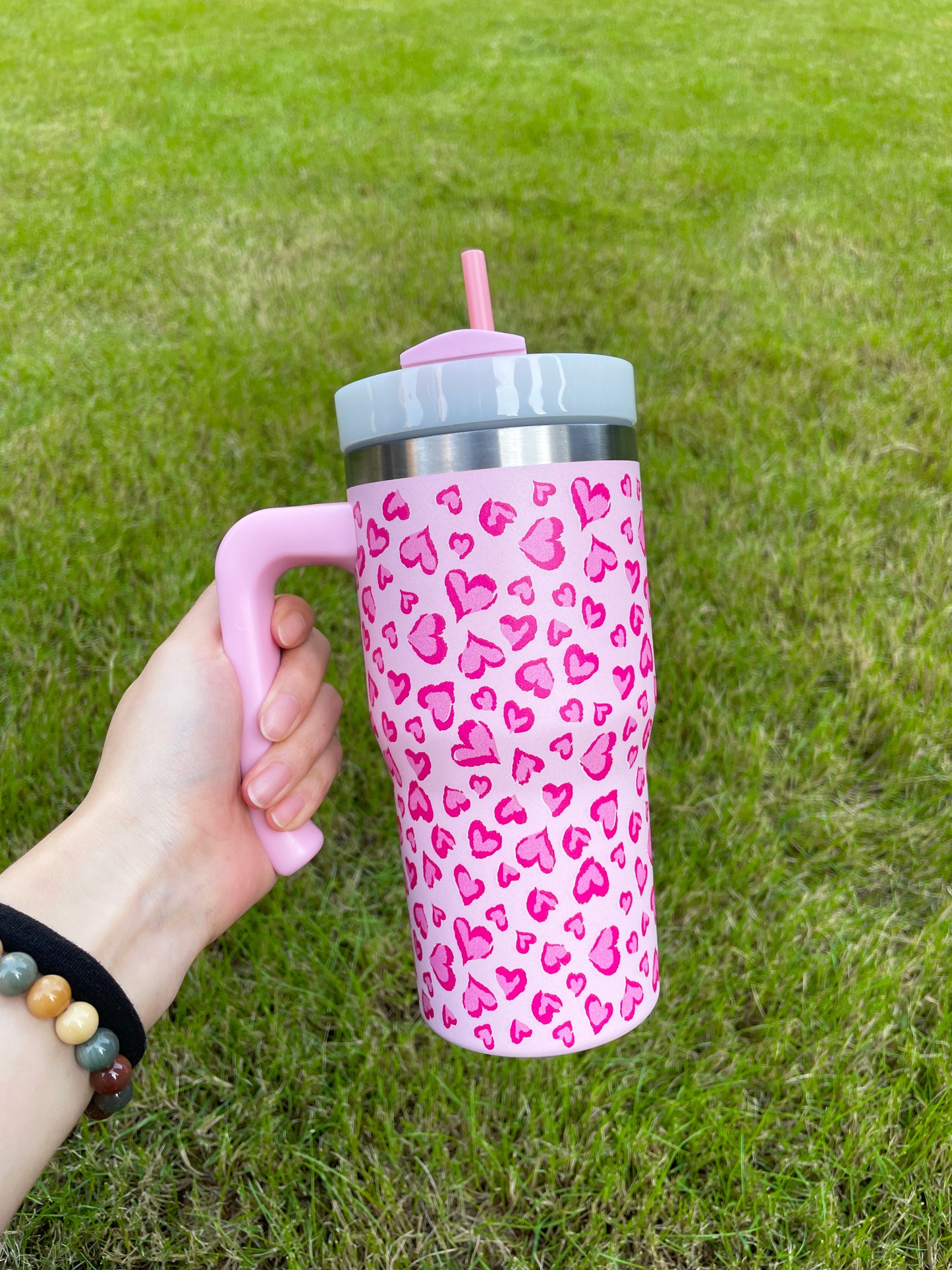 3D Cute Design Printed H2.0 20oz Kids Tumblers with Handle_ miki