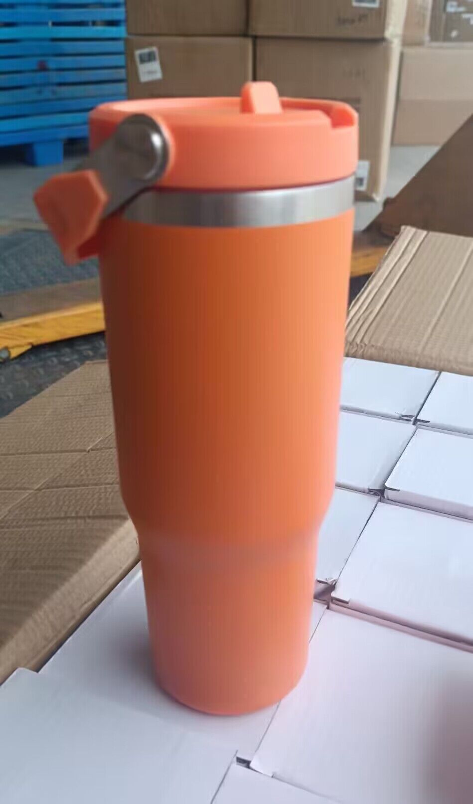 Colorful Powder Coated 20oz 30oz Flip Straw Water Bottles For Laser Engraving_miki
