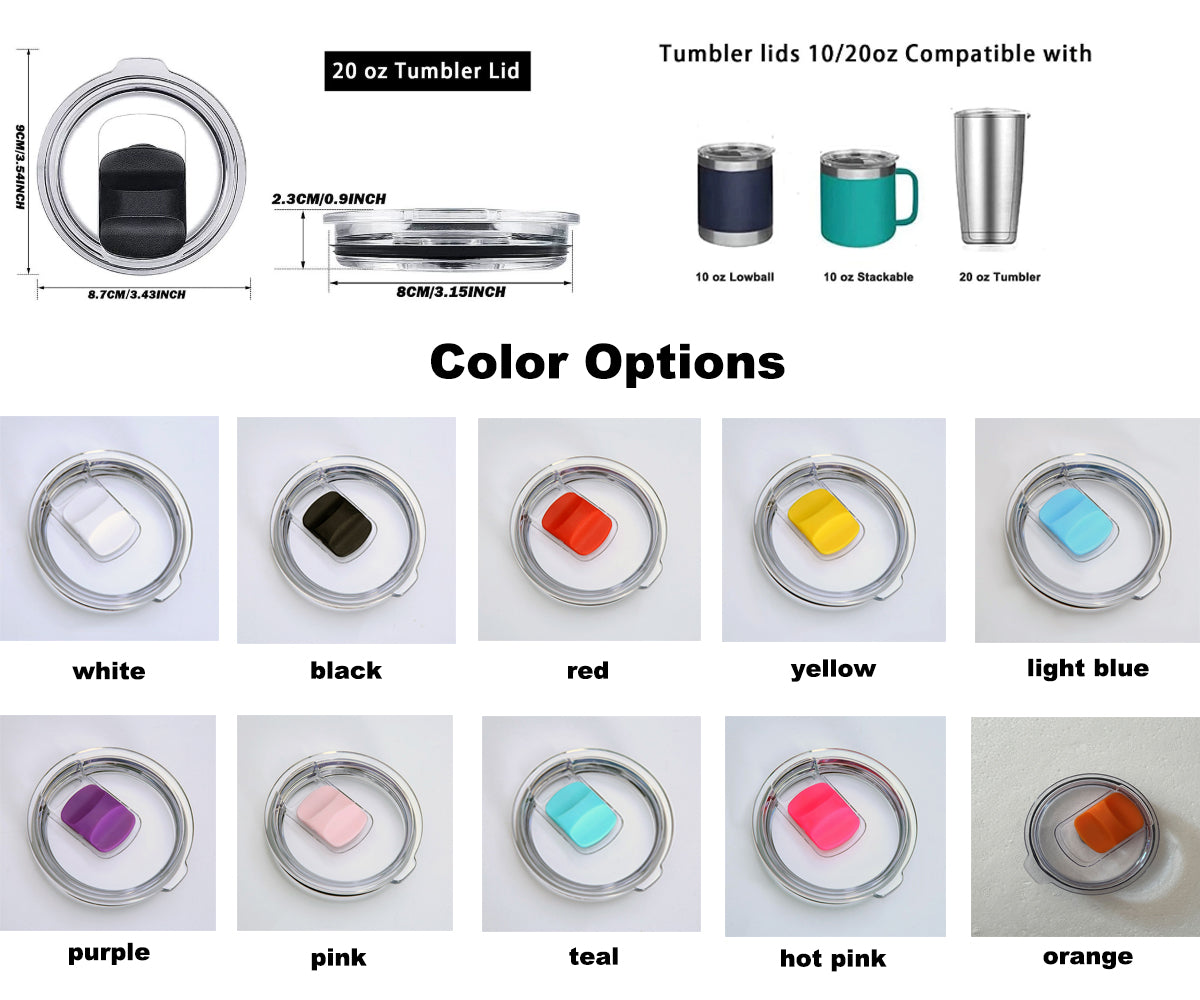 Magnetic lids for 20oz & 30oz car tumbler_Miki
