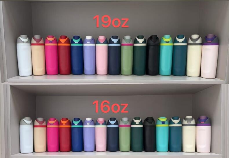 Owala Style Flip Straw Lid 24oz 32oz Insulated Stainless Steel Sports Water Bottles For Laser Engraving_miki