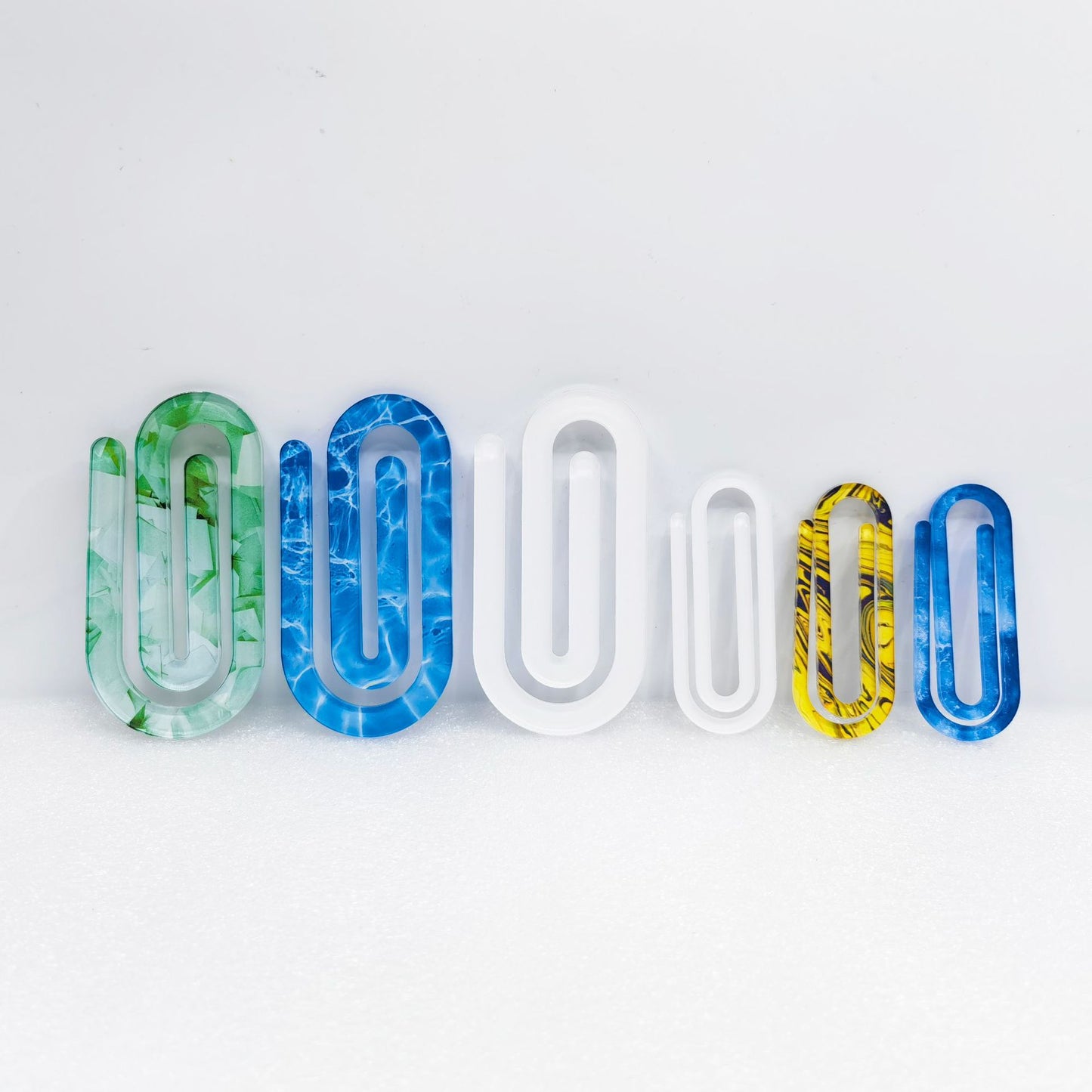 White Sublimation Blanks Acrylic Paper Clips Single-Sided 4 x 2 Inch Creative Gift for Office, Classroom Supplies_miki