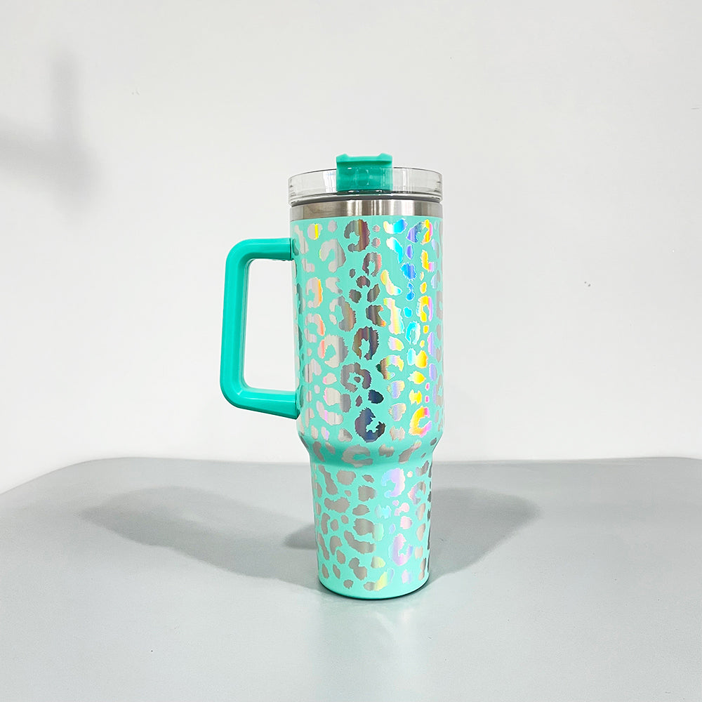 holographic leopard 40oz tumbler_miki