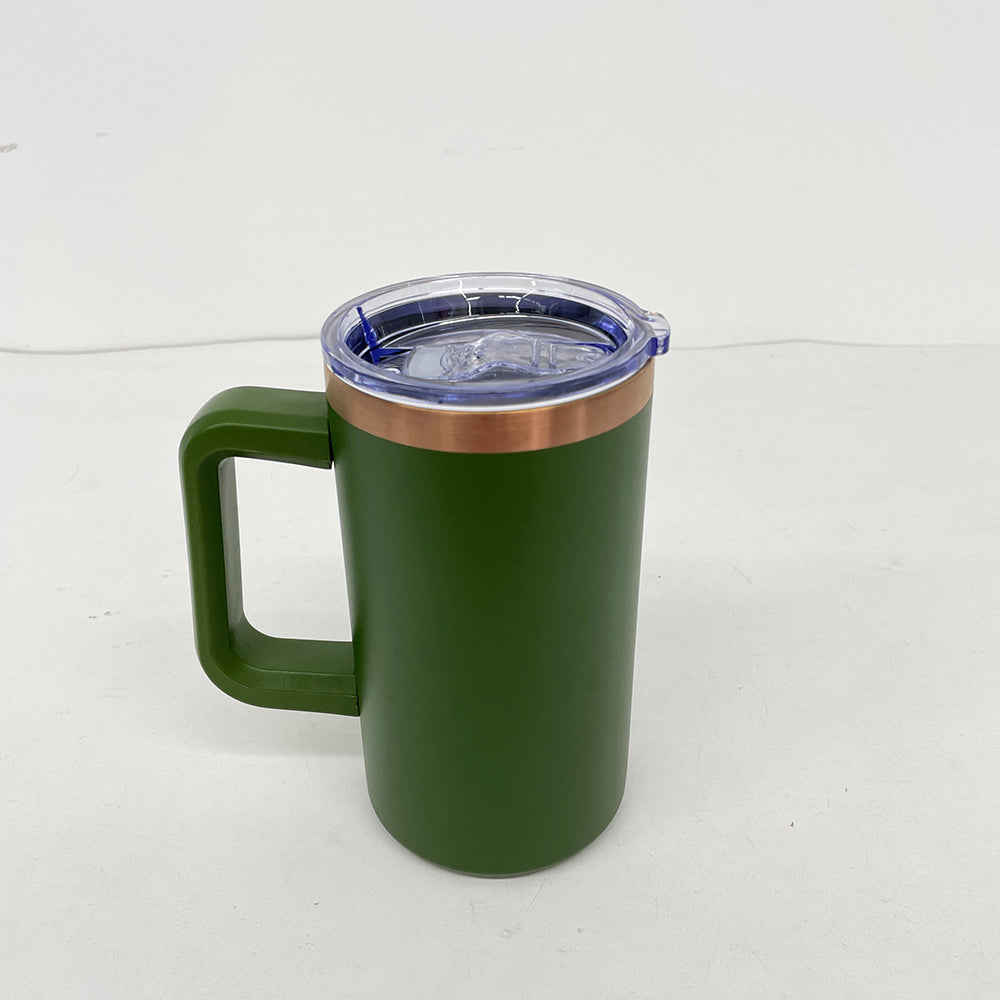 USA Presale_ 20oz Copper/ Rainbow Plated Stainless Steel Coffee Mugs with Removable Handle and Slide Lid for Laser Engraving_ miki