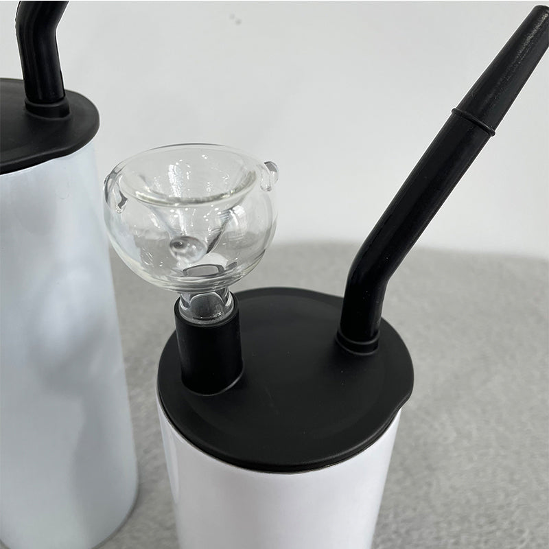 Sublimation White 15oz 20oz Straight Stainless Steel Hookah Tumblers_ miki