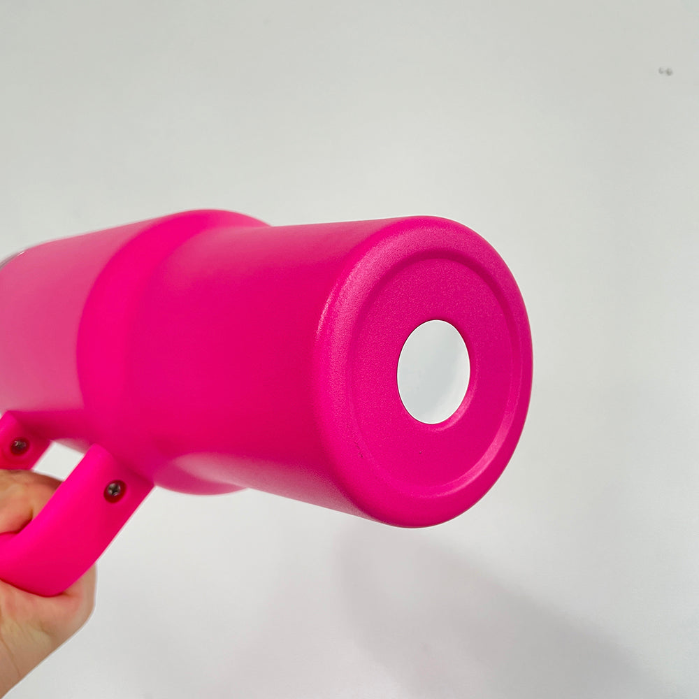 Powder Coated Flamingo Color 40oz Pink and Hot Pink Tumblers for Laser Engraved_ miki