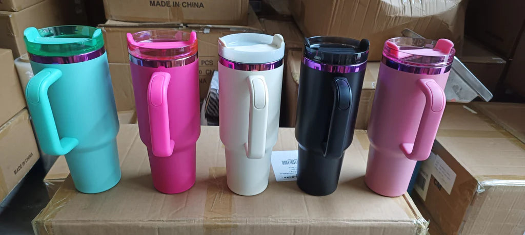 Mirror Purple Pink Underneath Powder Coated 40oz Quencher Tumbler For Laser Engraving_miki