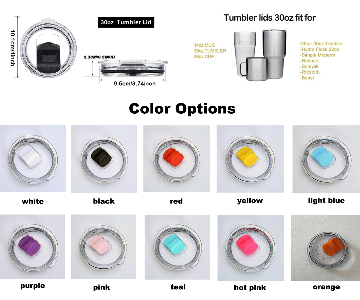 Magnetic lids for 20oz & 30oz car tumbler_Miki