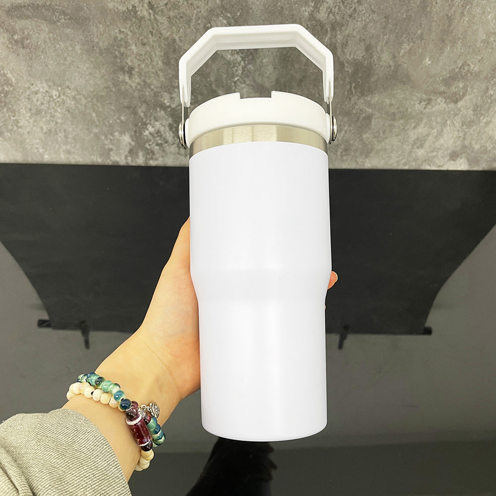 Sublimation Macaron Colored 20oz Kids Water Bottles with Flip Top Lid and Straw _miki