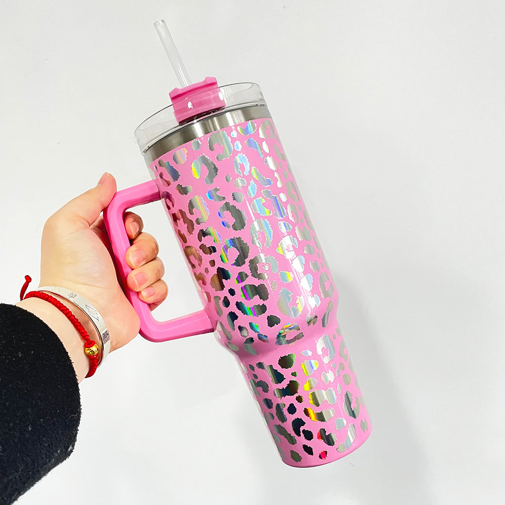 holographic leopard 40oz tumbler_miki