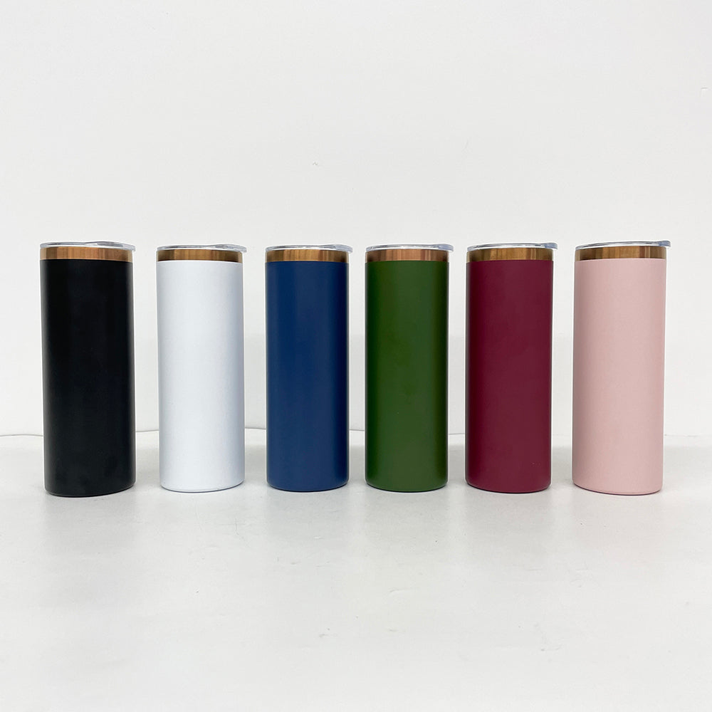 Powder Coated 20oz Rough Copper Plated Stainless Steel Straight Tumblers for Laser Engraving_ miki