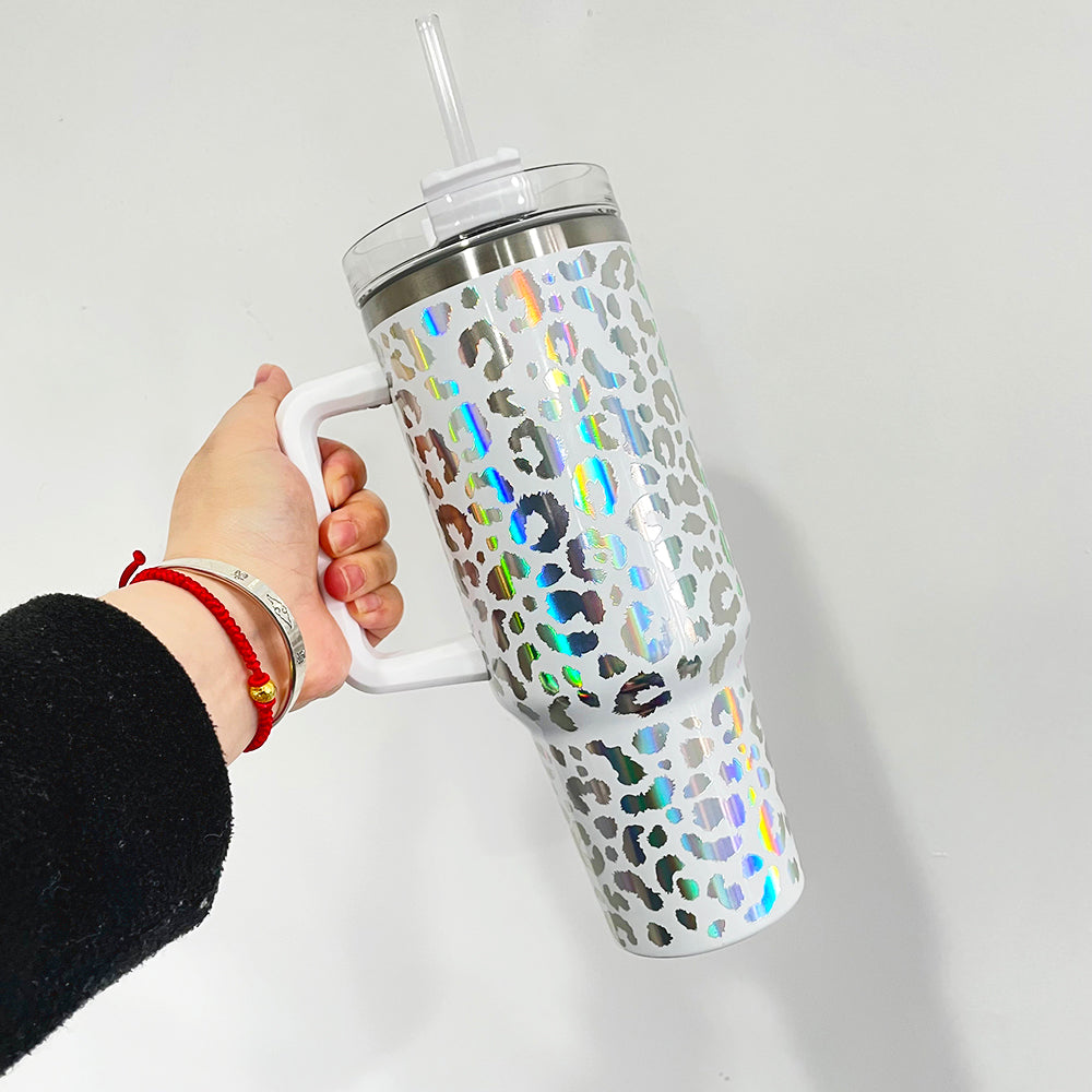 holographic leopard 40oz tumbler_miki