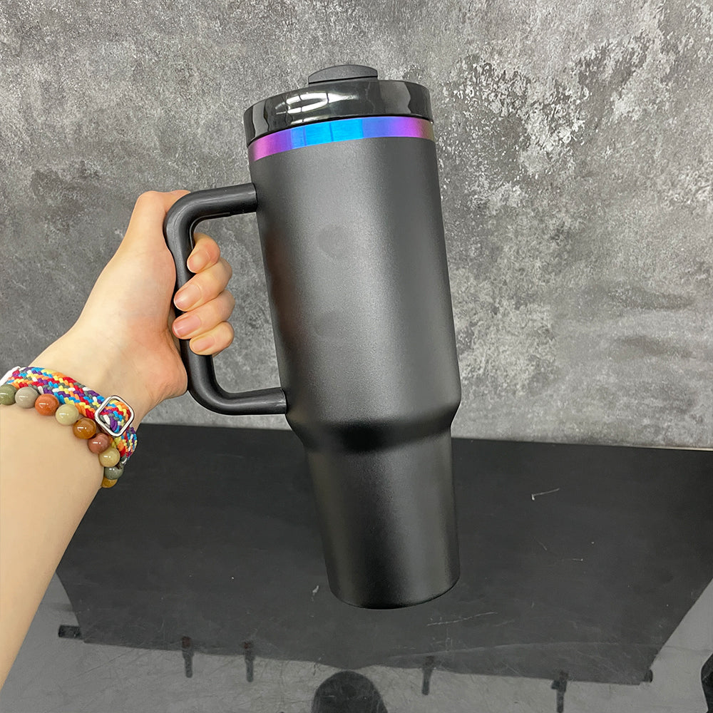 USA RTS_ Black Chroma Powder Coated 40oz Quencher Tumbler For Laser Engraving_miki