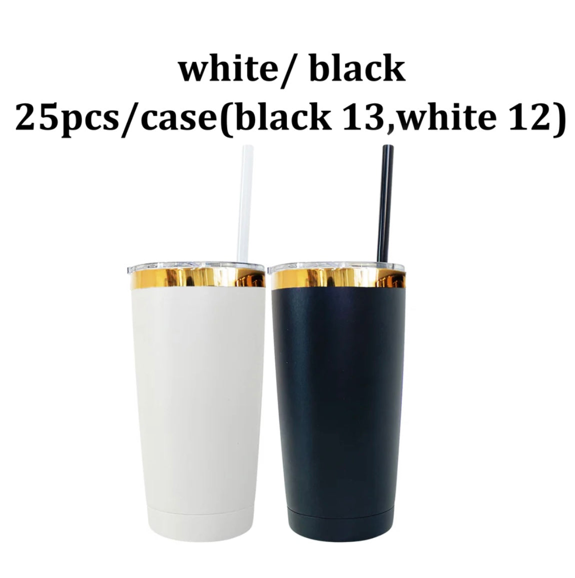 Mirror Gold Underneath Powder Coated 20oz Yeti Mug With Lid And Colored Straw for Laser Engraving_miki