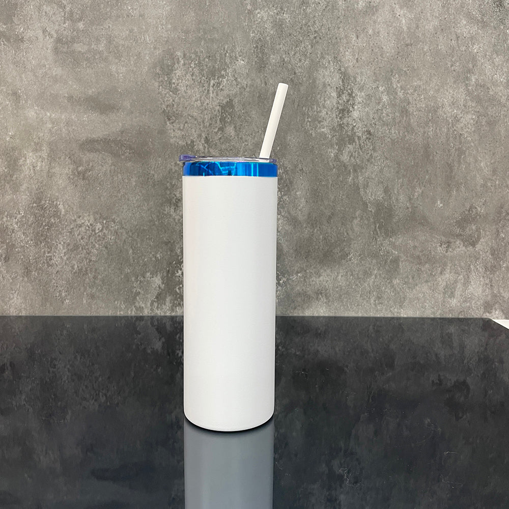 USA RTS_ mirror blue underneath 20oz powder coated stainless steel straight tumblers for laser engraving_miki