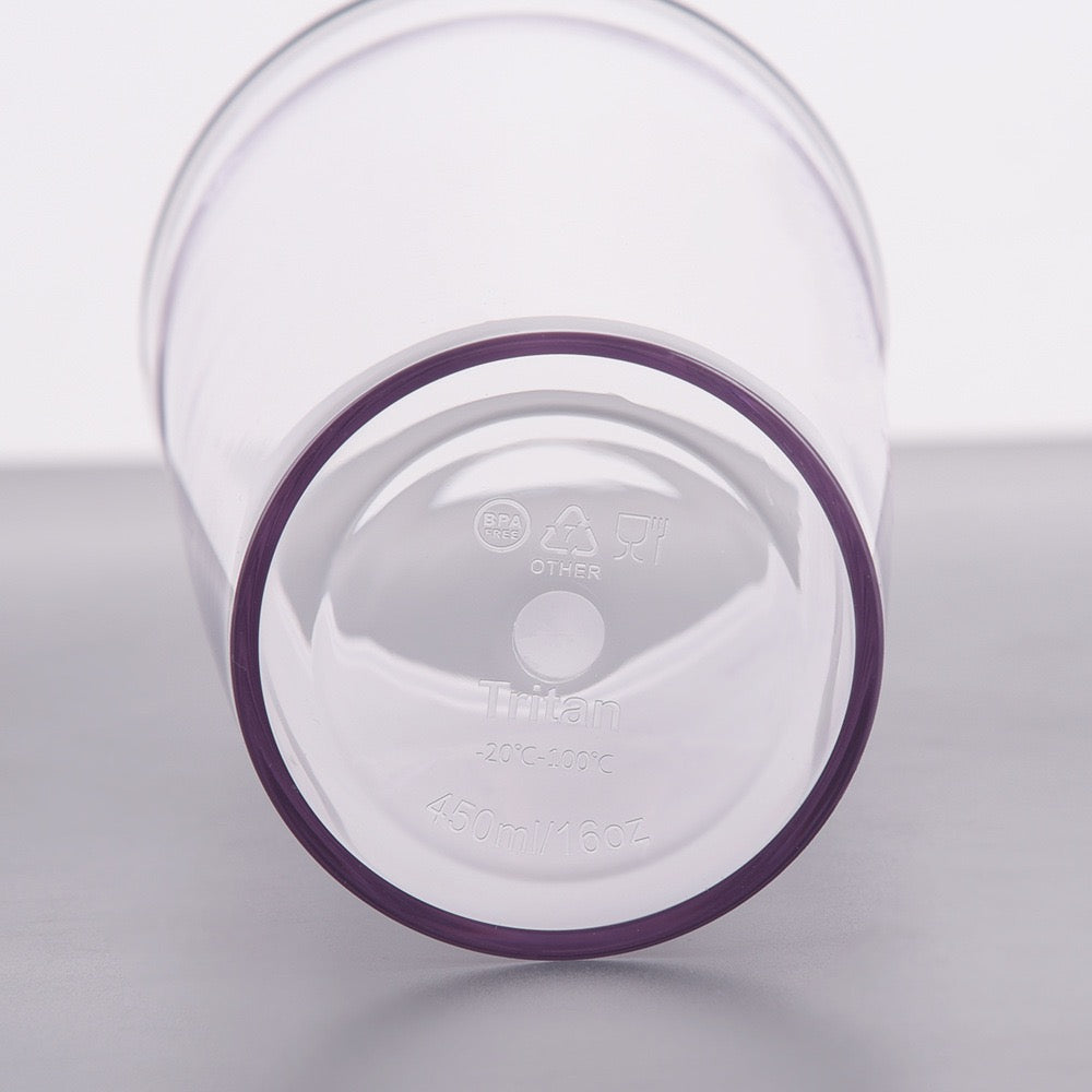 16oz Tritan acrylic plastic cups with lid, straw, straw cleaner for UV DTF wraps_ miki