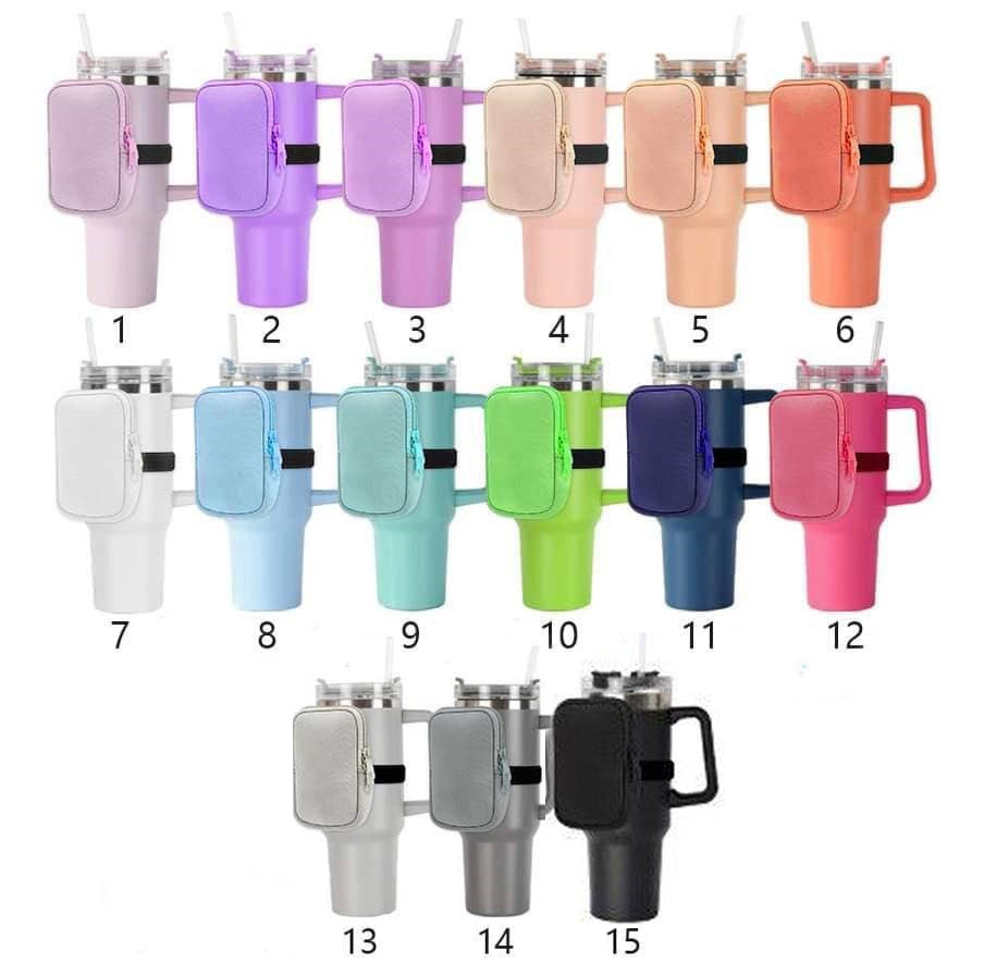 Neoprene Water Bottle Pouch with Zipper for 40oz tumbler_miki