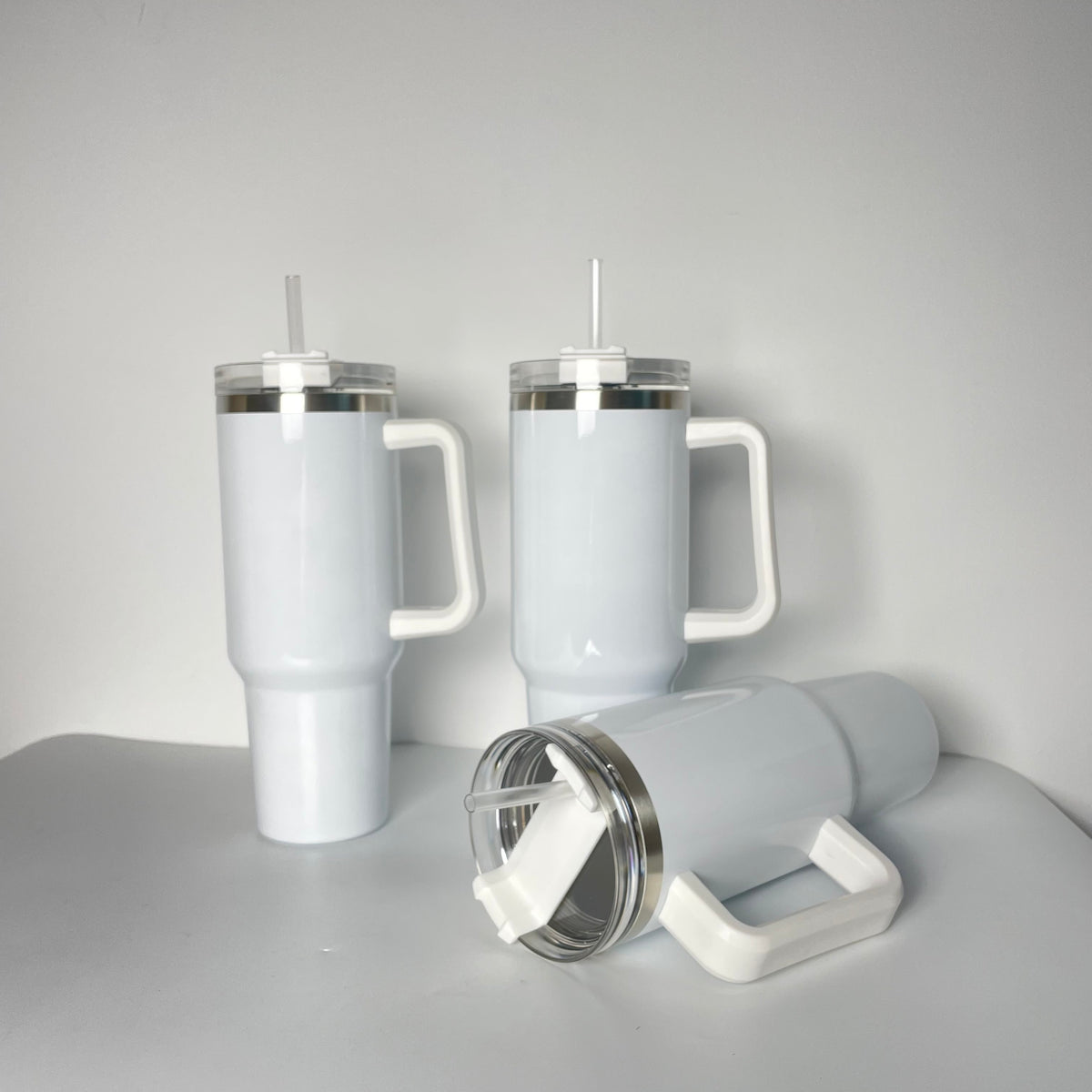 USA Presale_ Sublimation Glossy White H1.0 H2.0 40oz Quencher Tumbler_ miki