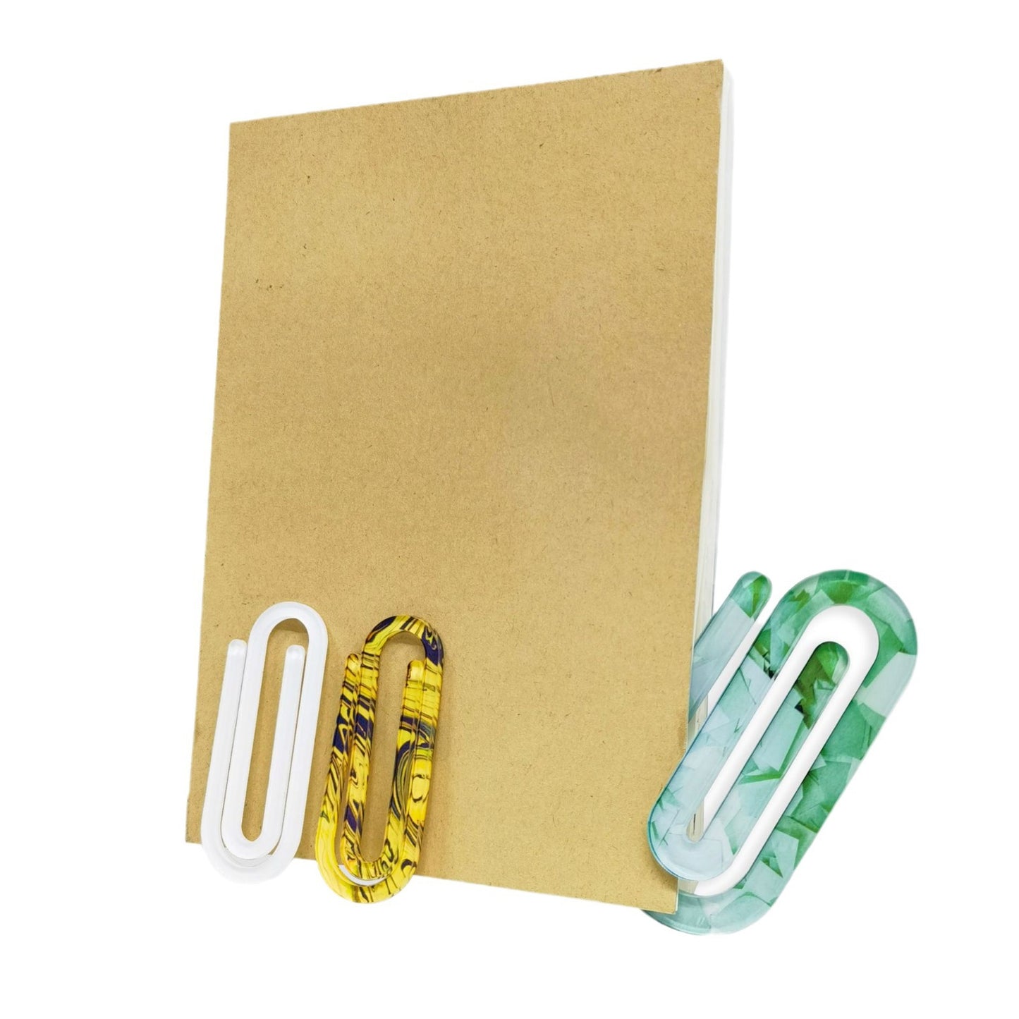 White Sublimation Blanks Acrylic Paper Clips Single-Sided 4 x 2 Inch Creative Gift for Office, Classroom Supplies_miki