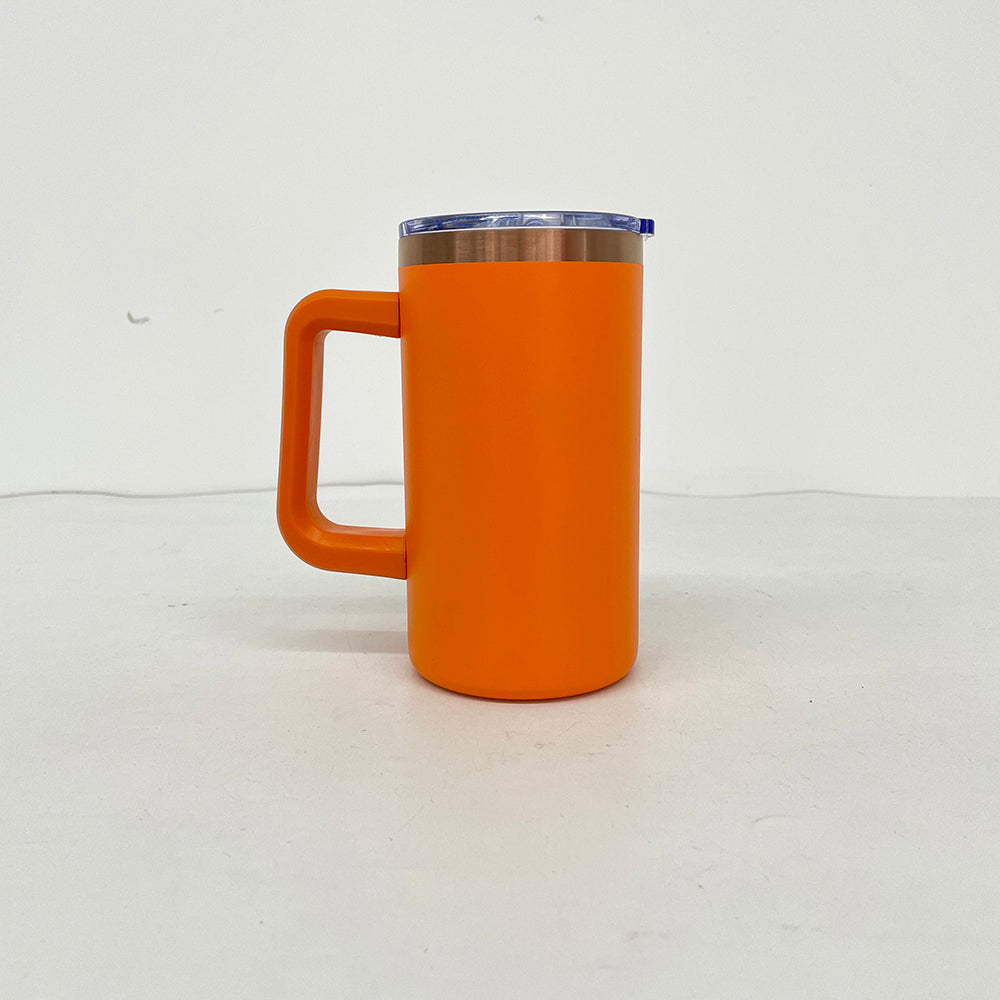 USA Presale_ 20oz Copper/ Rainbow Plated Stainless Steel Coffee Mugs with Removable Handle and Slide Lid for Laser Engraving_ miki