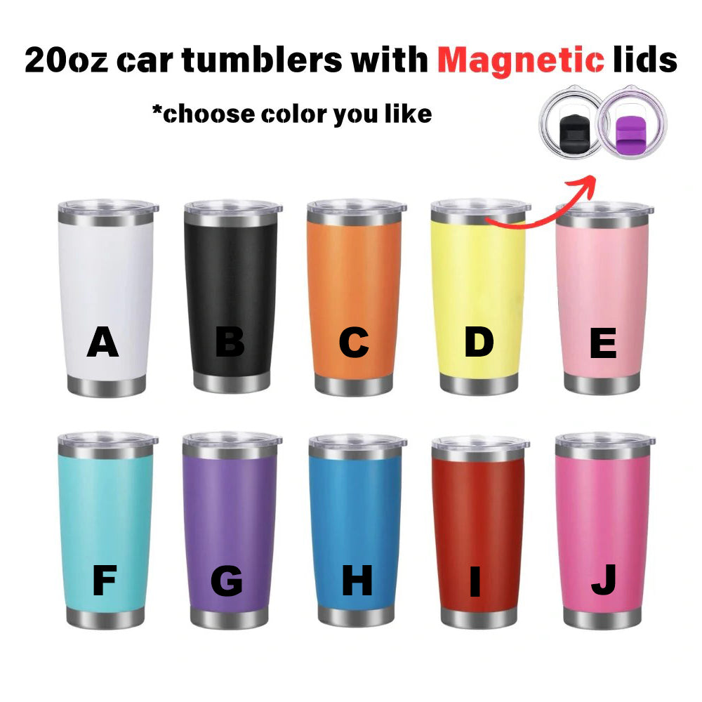 20oz Yeti Style Powder Coated Coffee Tumblers with Magnetic lids for laser engraving_miki