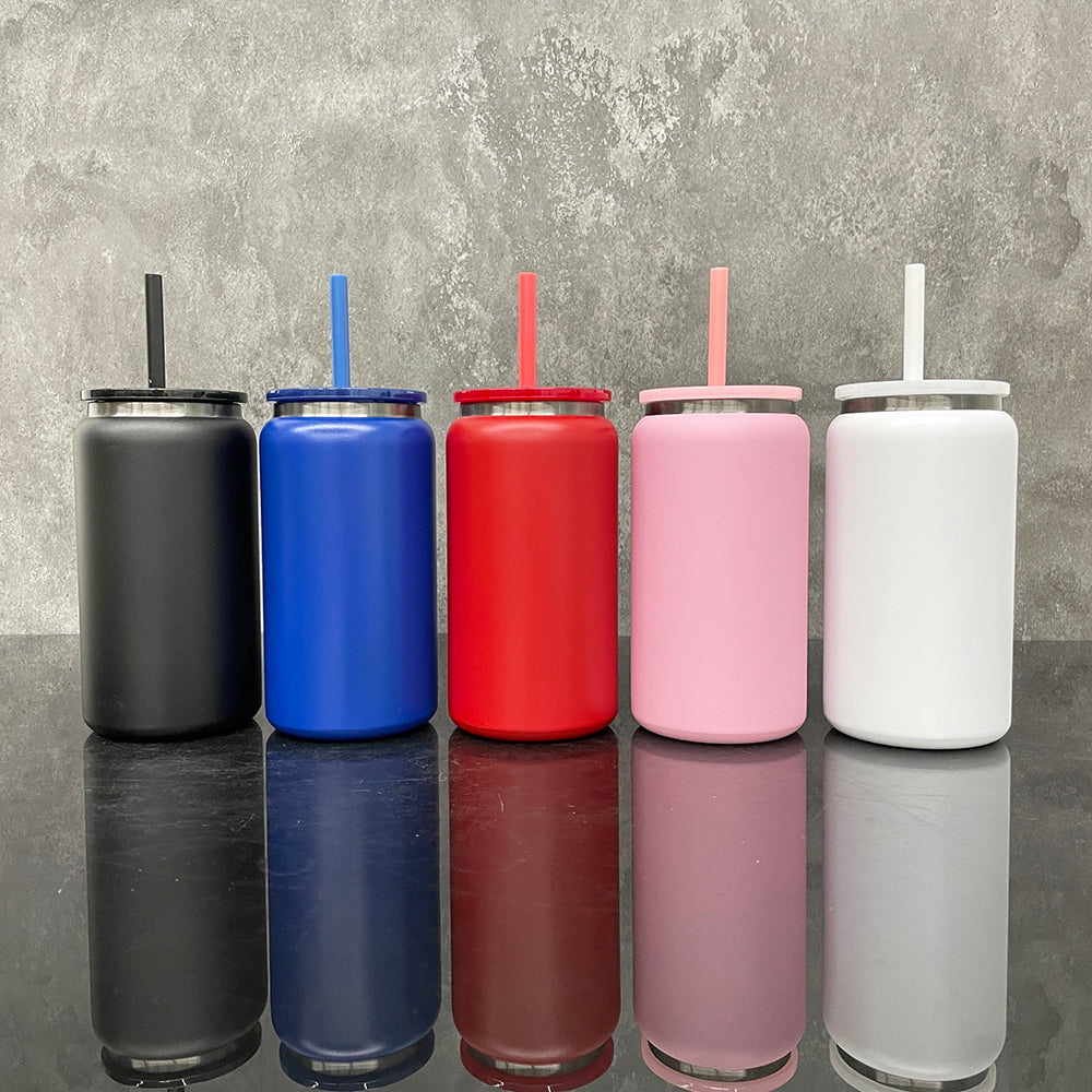 USA RTS_ Black Plated 16oz Vacuum Insulated Stainless Steel Can for Laser Engraving_ miki