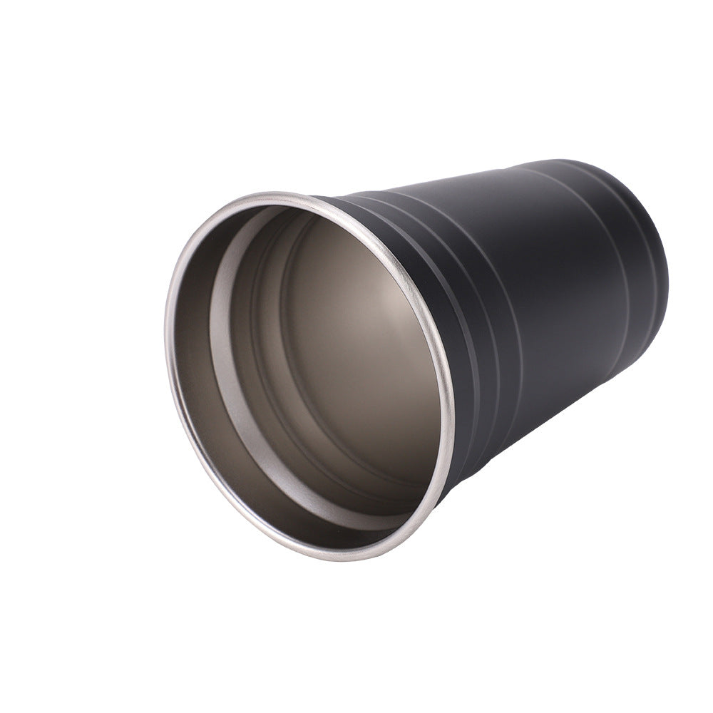 Matte Colored 550ml Stainless Steel Party Cups 18oz Pint Cup Premium Metal Stackable Cup for Laser Engraving_miki