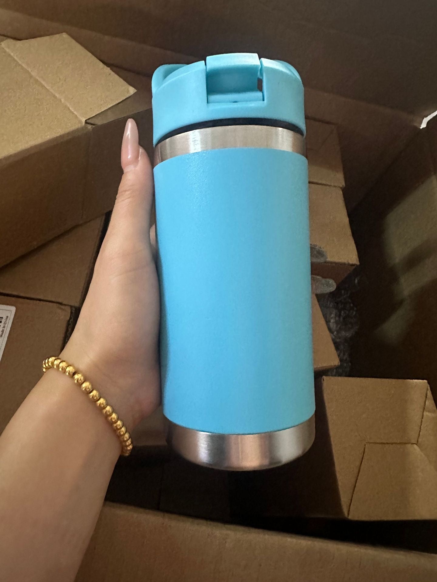 YETI Rambler 12oz Kids stainless steel water Bottle with Straw Cap_miki