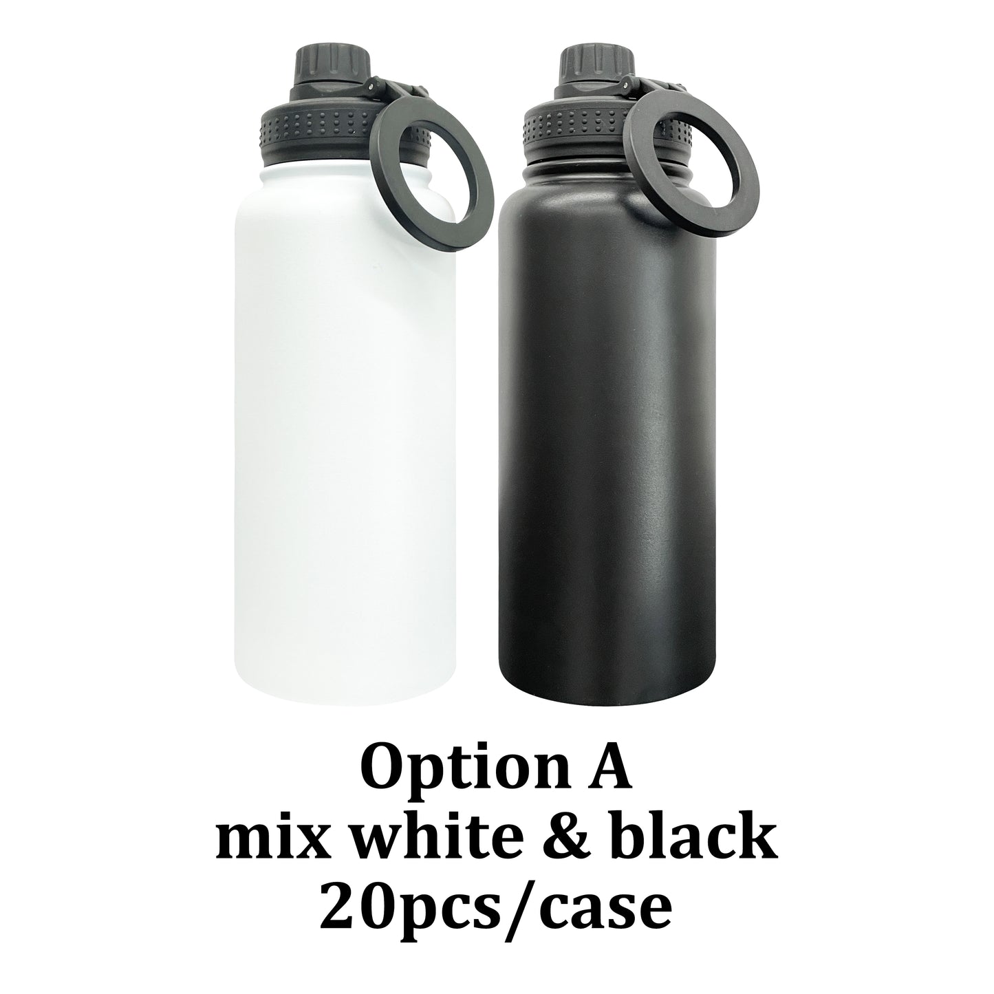 copper plated 32oz powder coated water bottle with magnetic lid and magnetic ring for engraving _miki