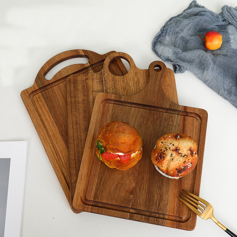 Acacia Wood Cutting Board for Kitchen Wooden Chopping Serving Board For Laser Engraving_miki