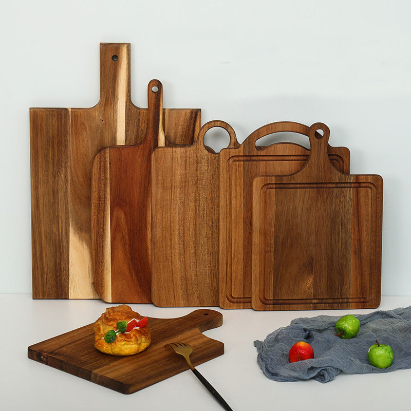 Acacia Wood Cutting Board for Kitchen Wooden Chopping Serving Board For Laser Engraving_miki