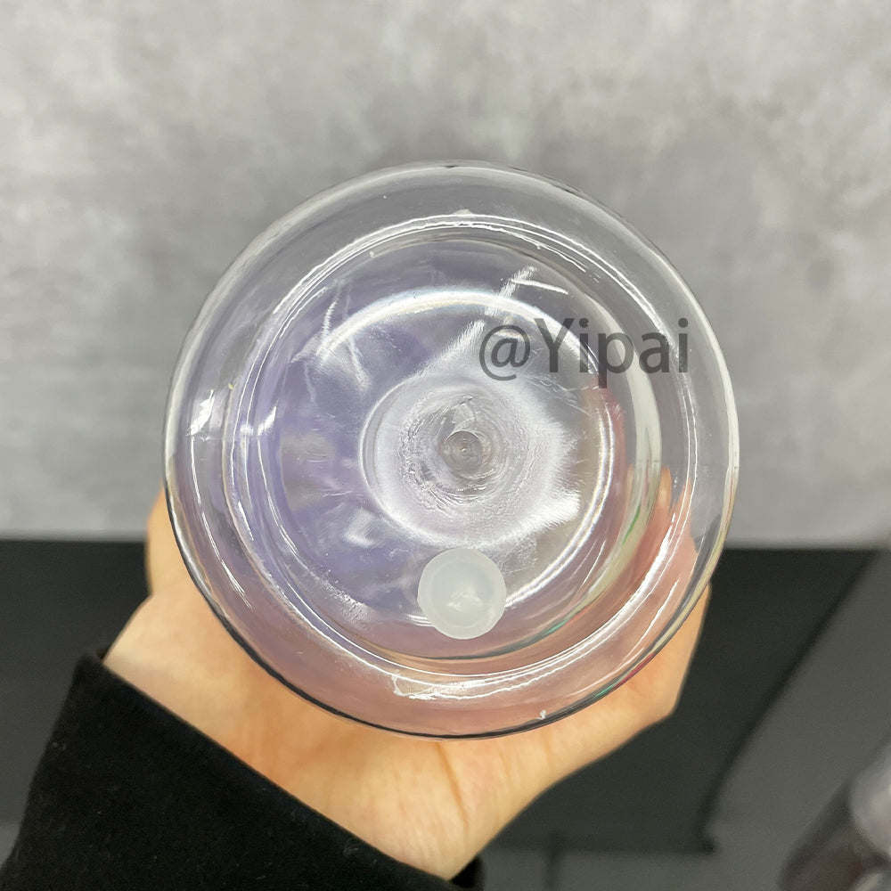 USA RTS _plastic double wall snowglobe can 12inner 16oz outer with hole and plug_miki