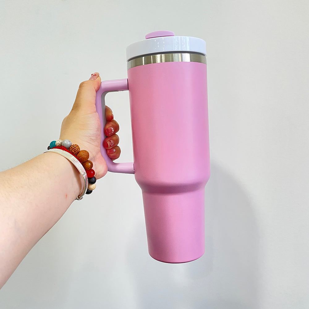 sublimation matte colored H2.0 40oz quencher tumbler_miki