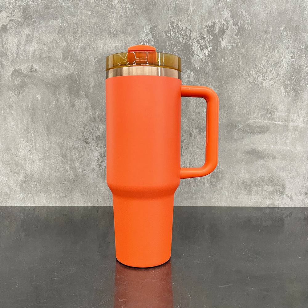 USA RTS_ Copper Plated Maple Leaf Red Powder Coated H2.0 40oz Quencher Tumbler For Laser Engraving_miki