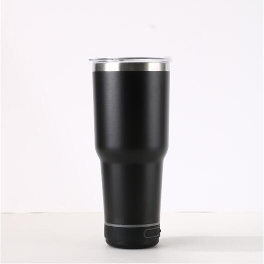 powder coated 30oz speaker mug with lid_miki