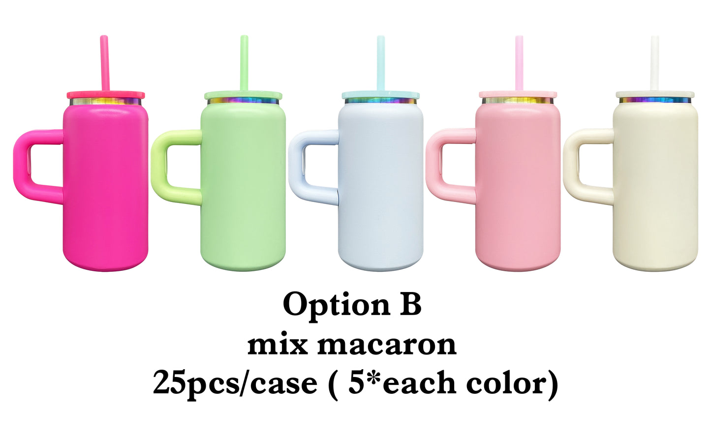USA RTS_ rainbow underneath kids 16oz stainless steel can with removable handle for laser engraving and UV DTF wraps_miki
